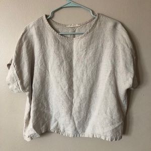 Elizabeth Suzann Georgia Tee - Flax Linen